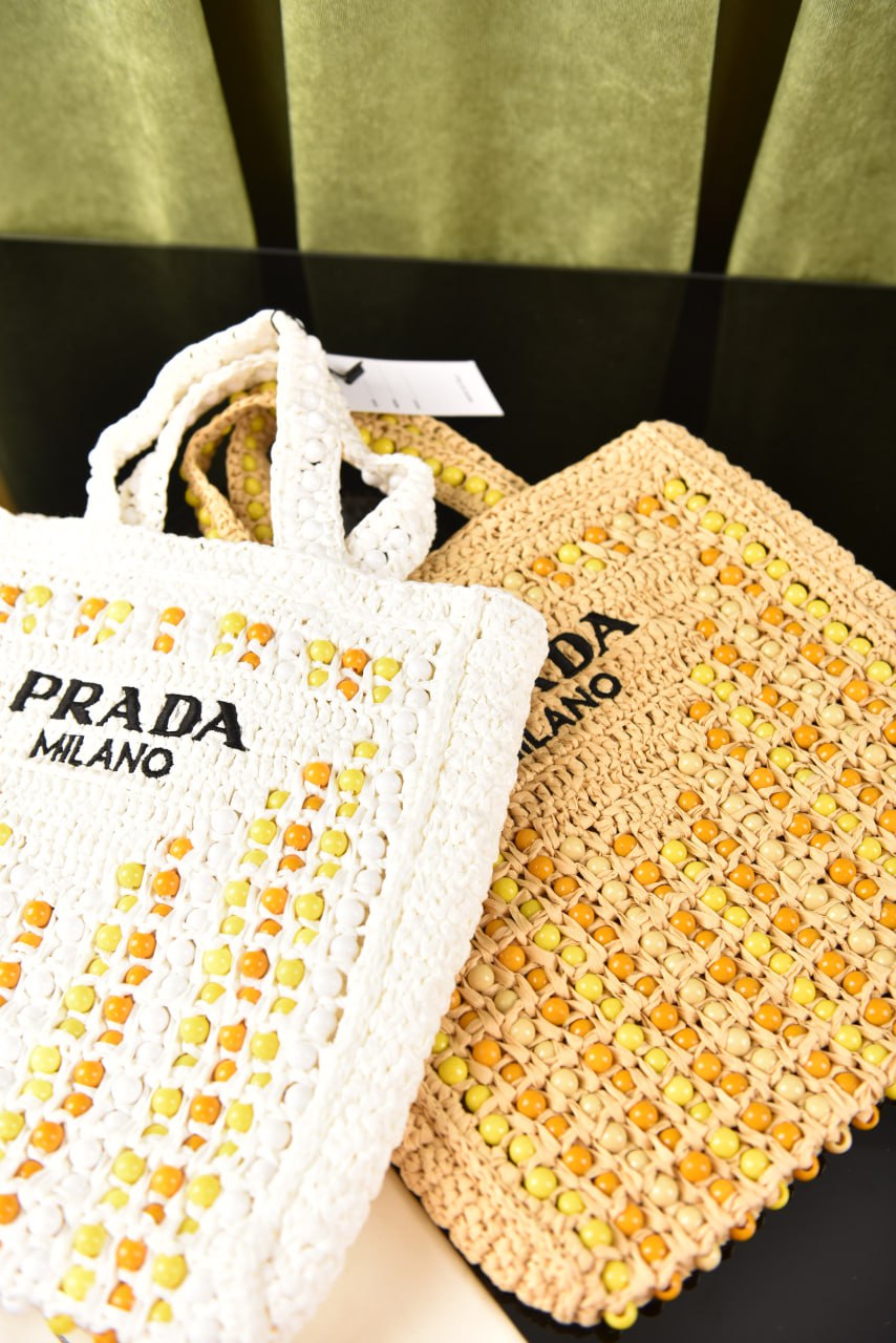 Prada Crochet Tote Bag
