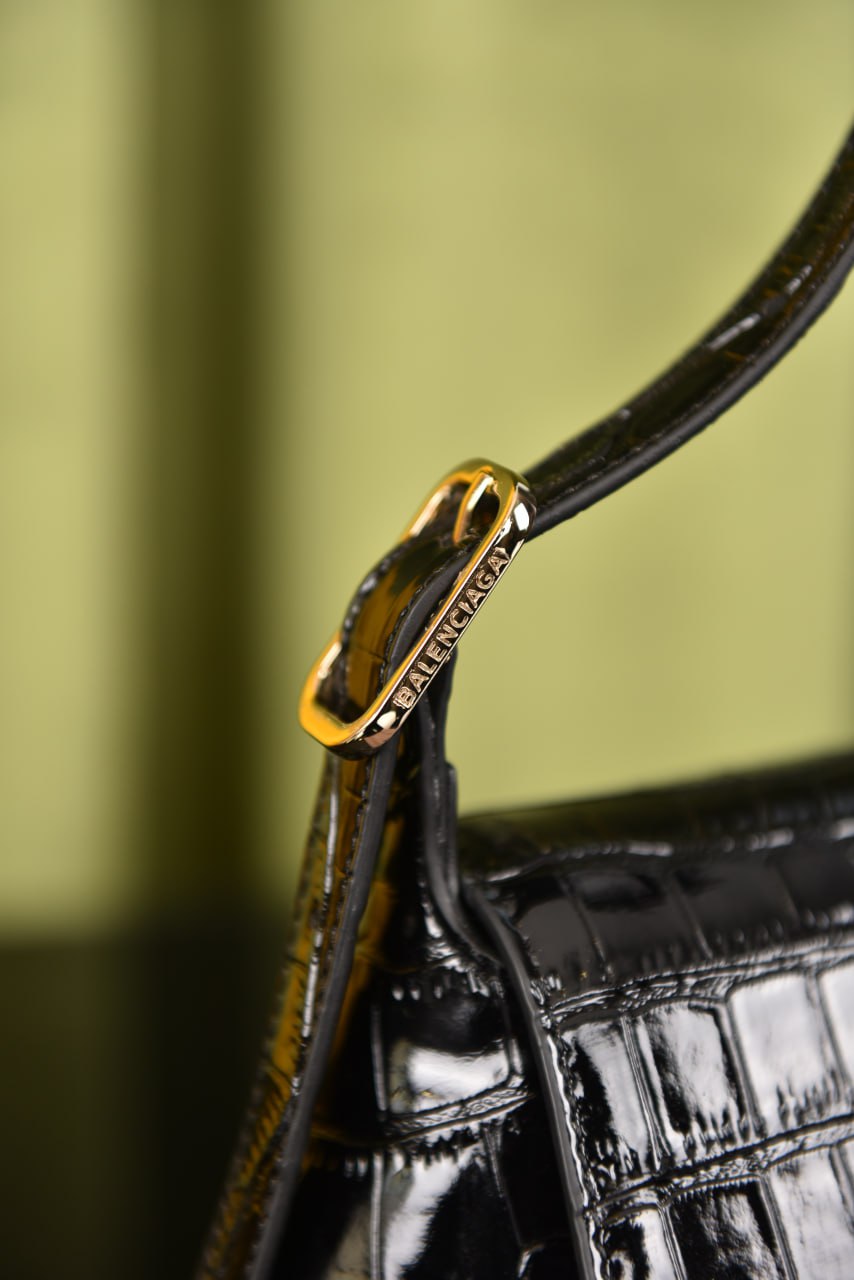 Balenciaga Small Flap Croco Leather