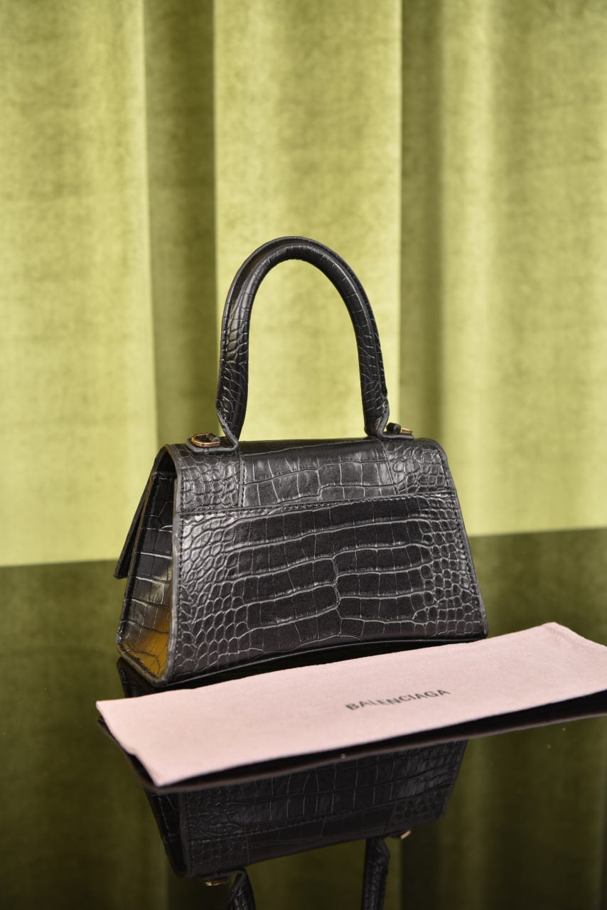Balenciaga Hourglass Croco Leather