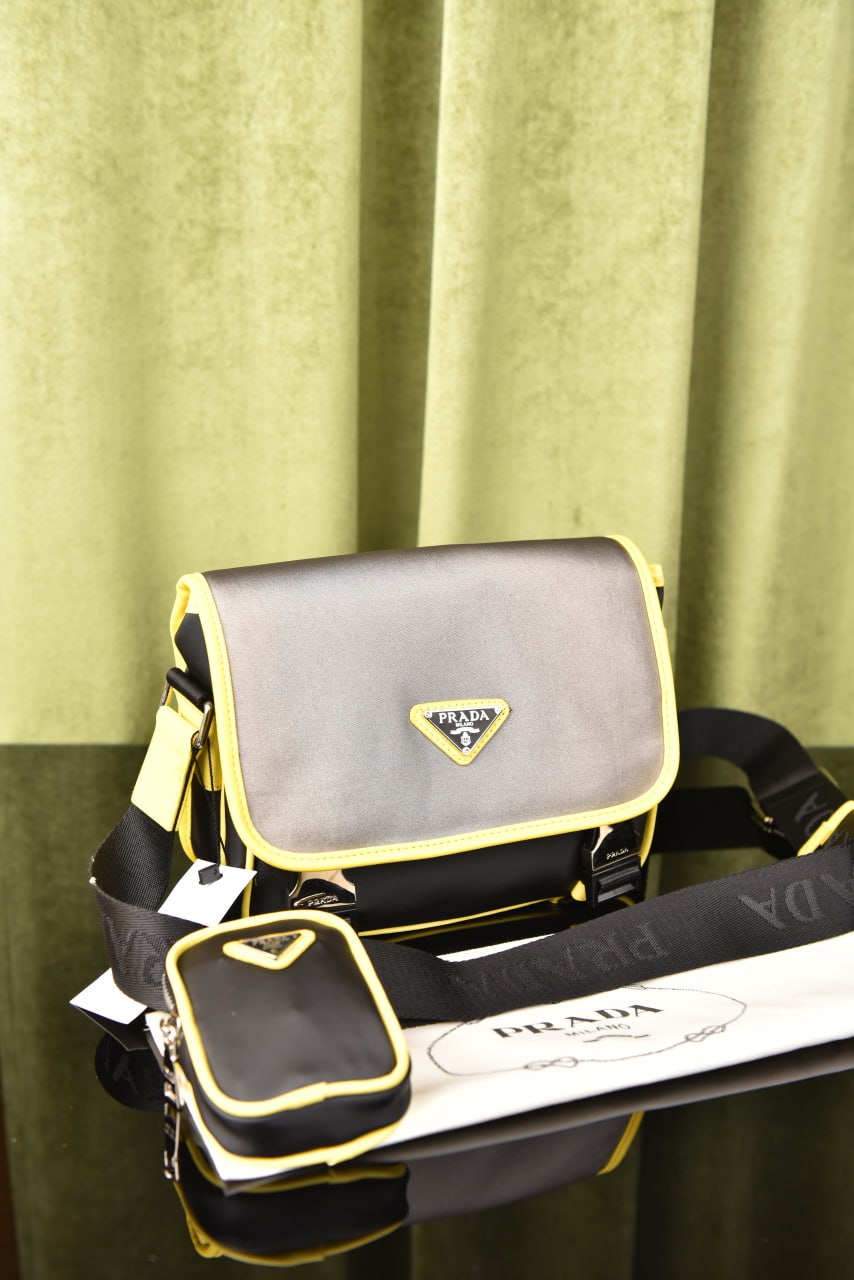 برادا (7 ألوان) - Prada Nylon And Saffiano Lether Bag