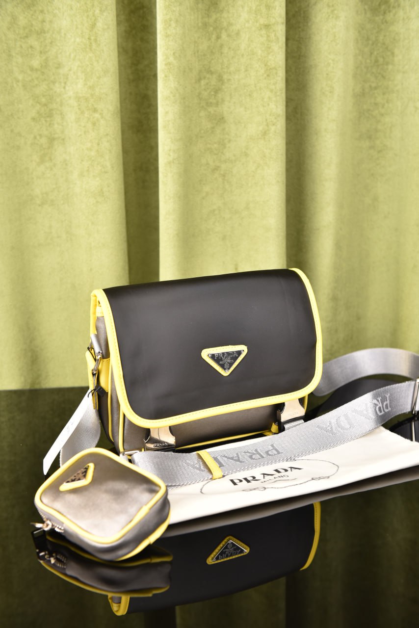 برادا (7 ألوان) - Prada Nylon And Saffiano Lether Bag