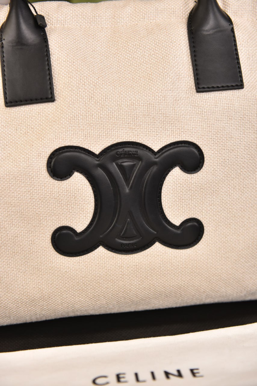 سيلين (3 ألوان) - Celine Drawstring Cuir Triomphe In Textile
