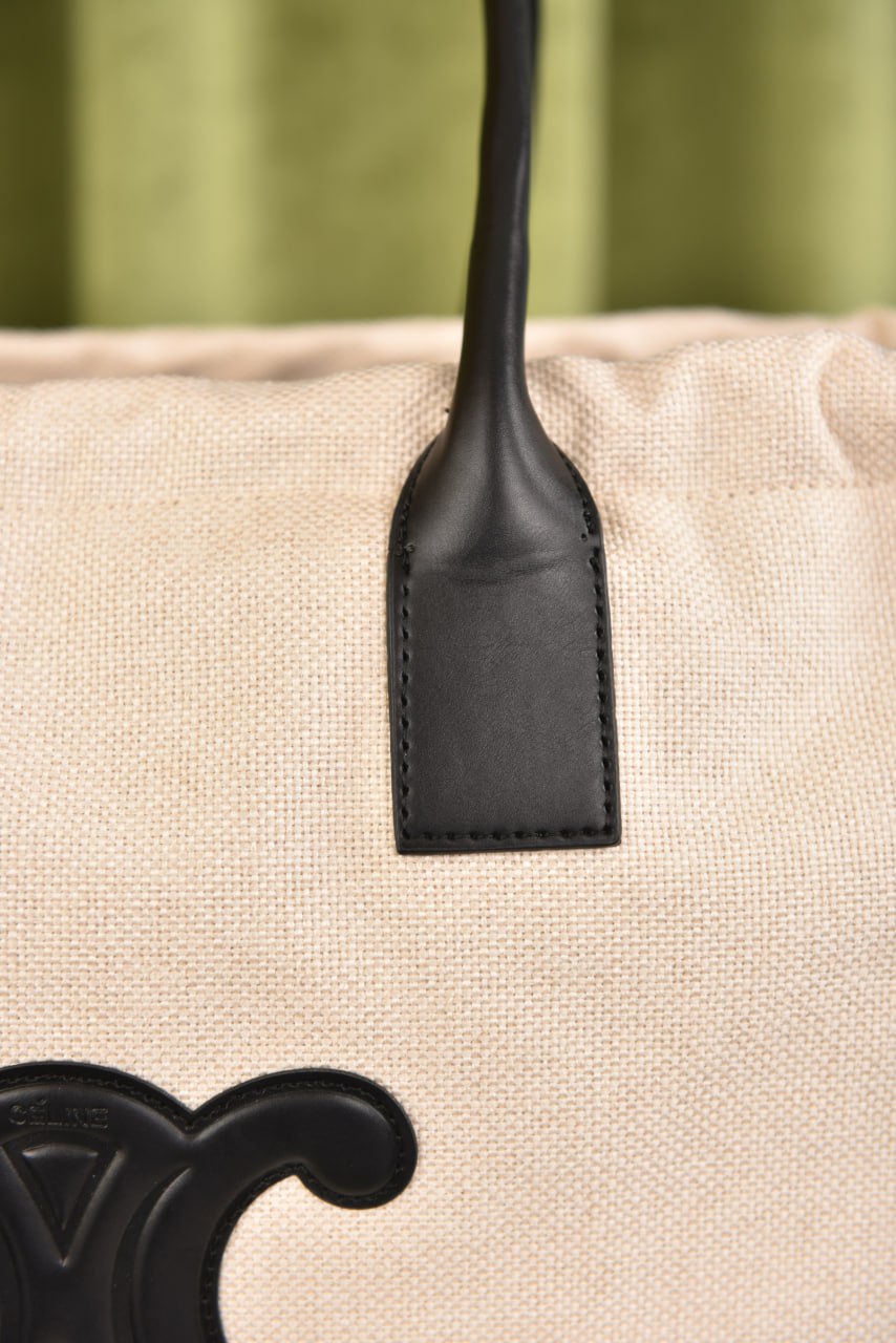 سيلين (3 ألوان) - Celine Drawstring Cuir Triomphe In Textile