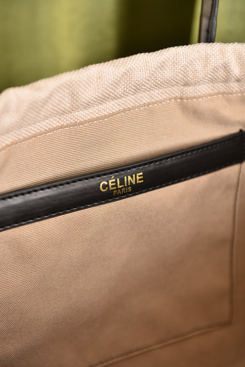 سيلين (3 ألوان) - Celine Drawstring Cuir Triomphe In Textile
