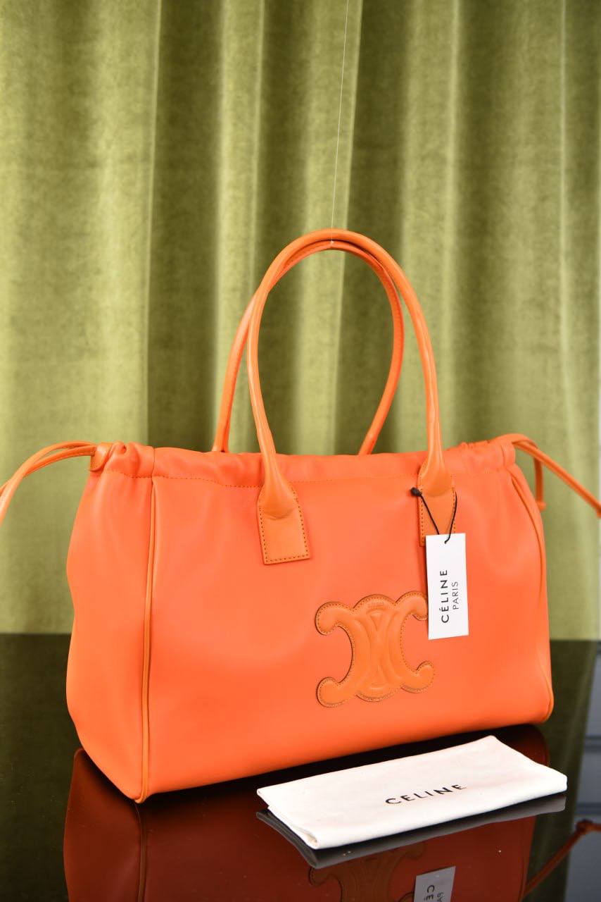 سيلين (9 ألوان) - Celine Drawstring Cuir Triomphe In Calfskin