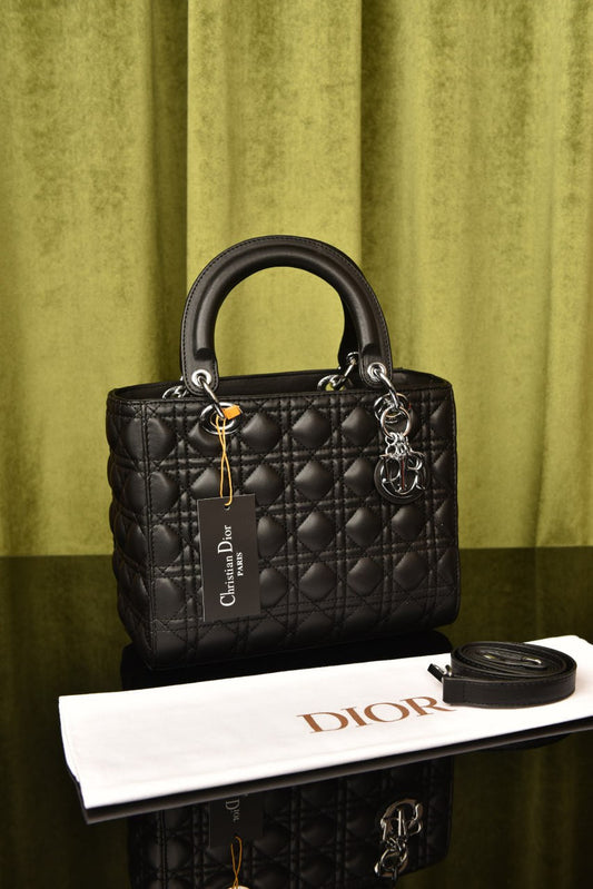 ديور ليدي ميديوم سادة (10 ألوان) - Dior Lady Medium