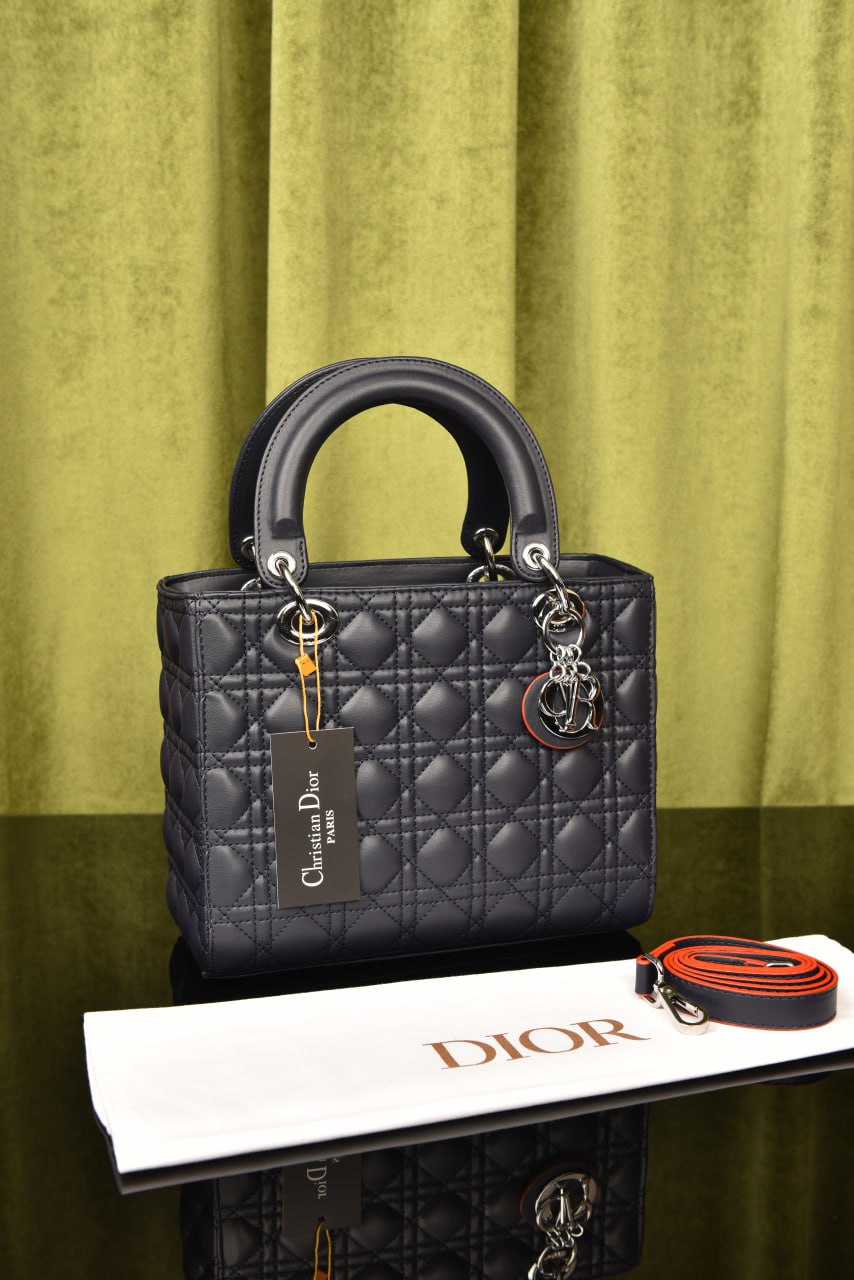 ديور ليدي ميديوم سادة (10 ألوان) - Dior Lady Medium
