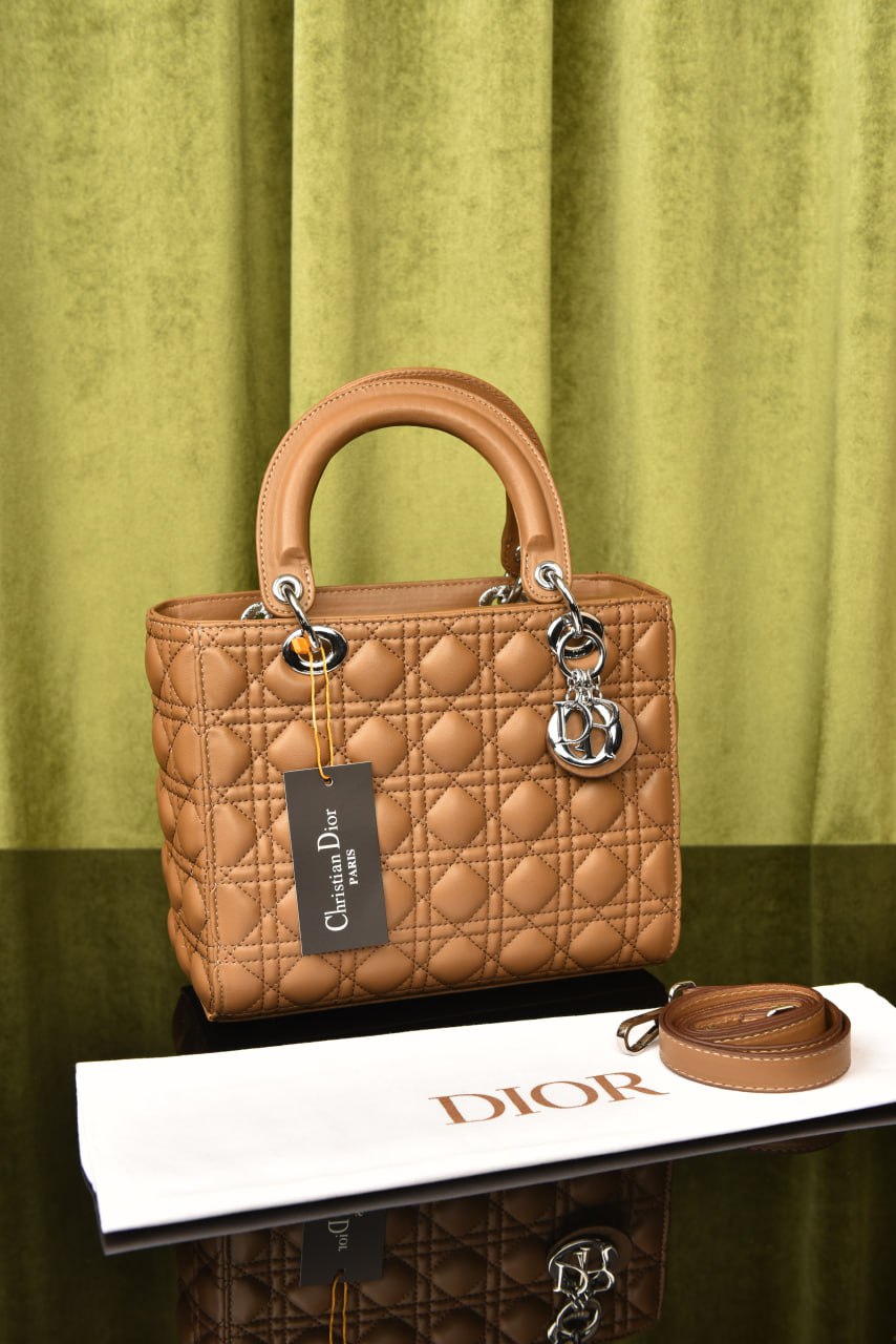 ديور ليدي ميديوم سادة (10 ألوان) - Dior Lady Medium