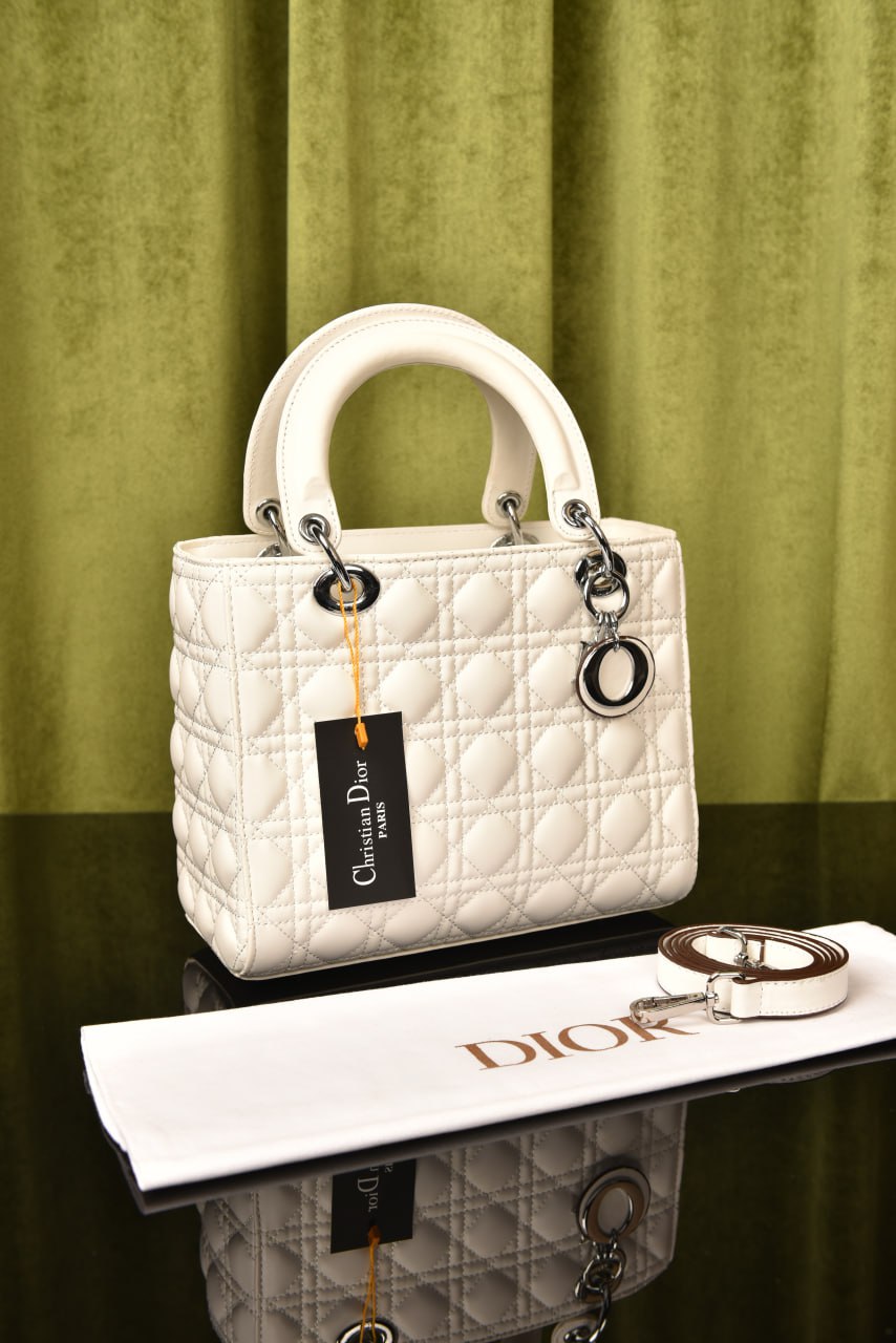 ديور ليدي ميديوم سادة (10 ألوان) - Dior Lady Medium