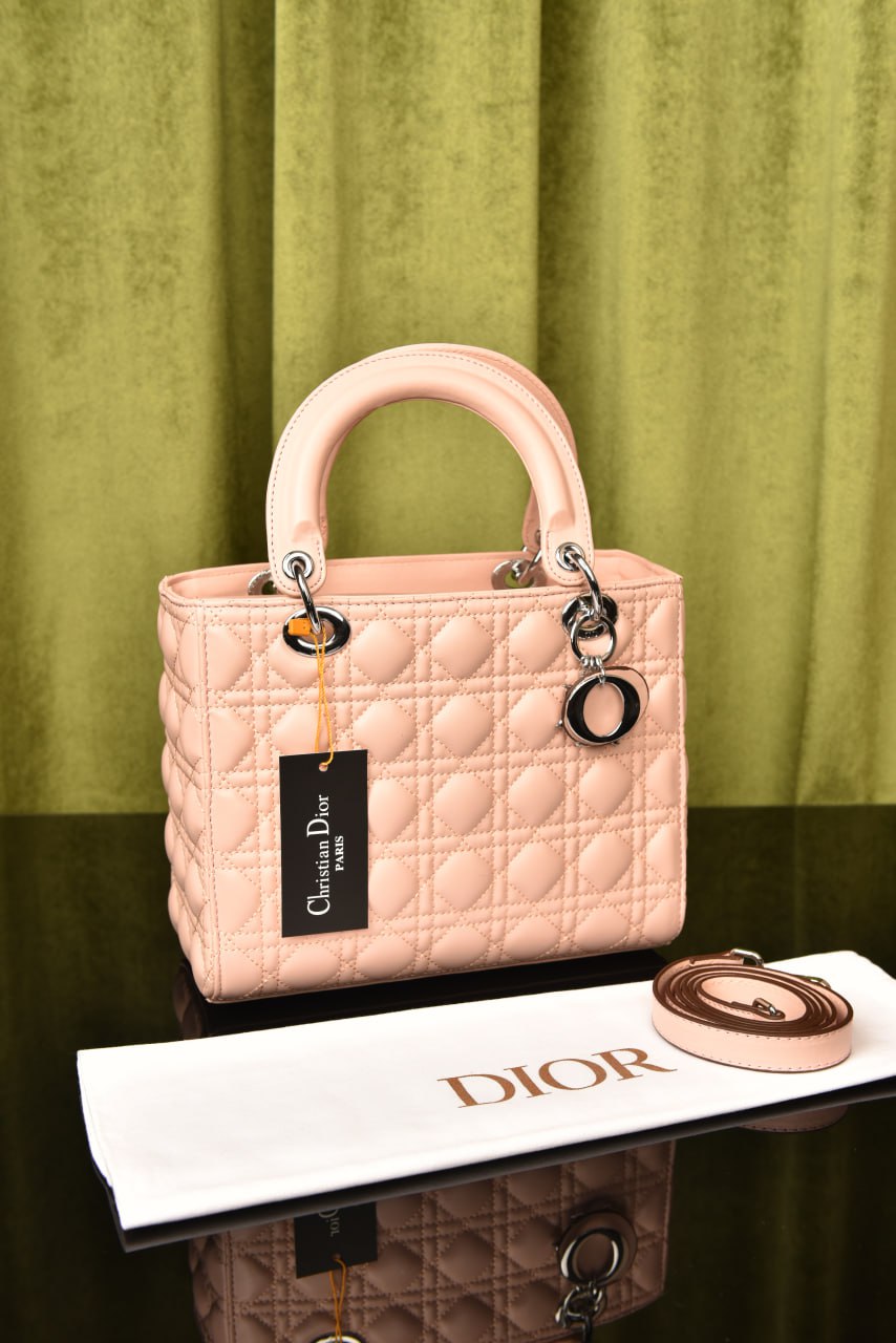 ديور ليدي ميديوم سادة (10 ألوان) - Dior Lady Medium