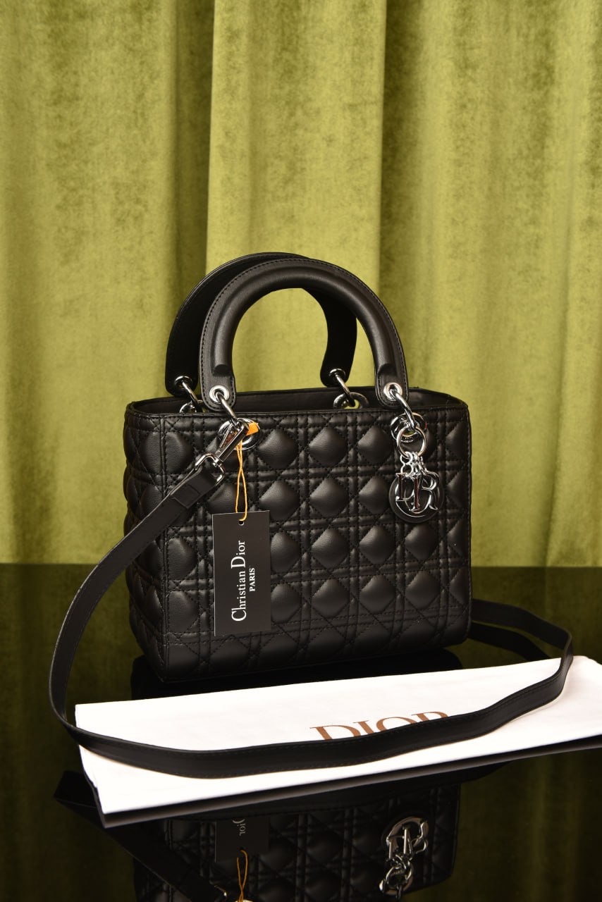 ديور ليدي ميديوم سادة (10 ألوان) - Dior Lady Medium