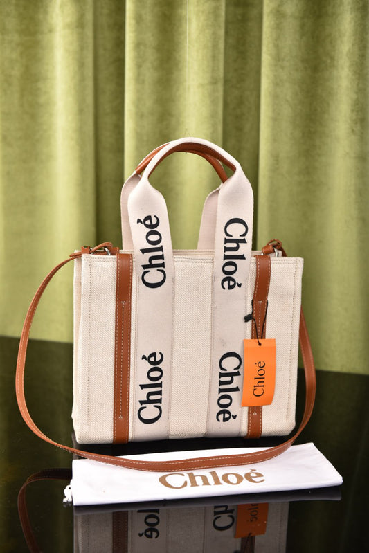 كلوي توت صغيرة (15 لون) - Chloe Woody Tote Small Bag
