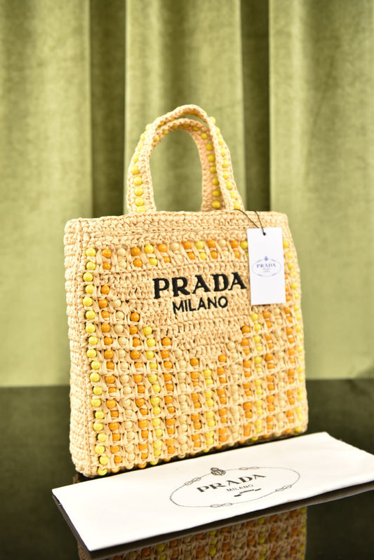 Prada Crochet Tote Bag