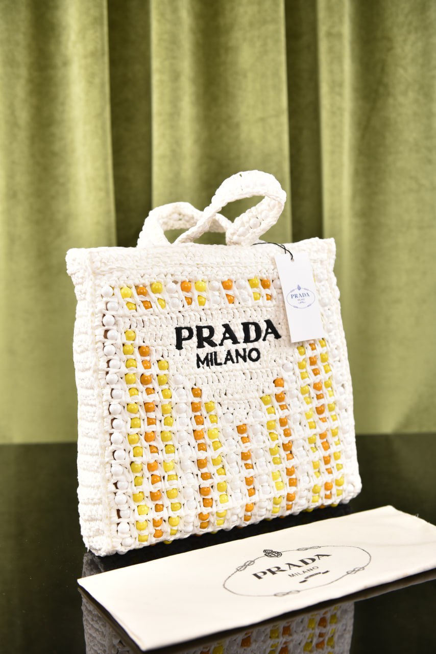 Prada Crochet Tote Bag