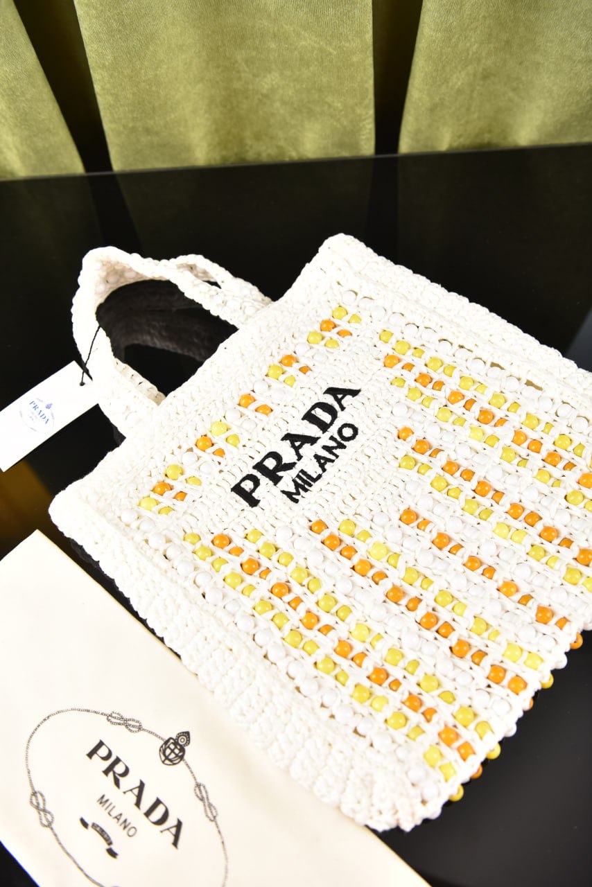 Prada Crochet Tote Bag