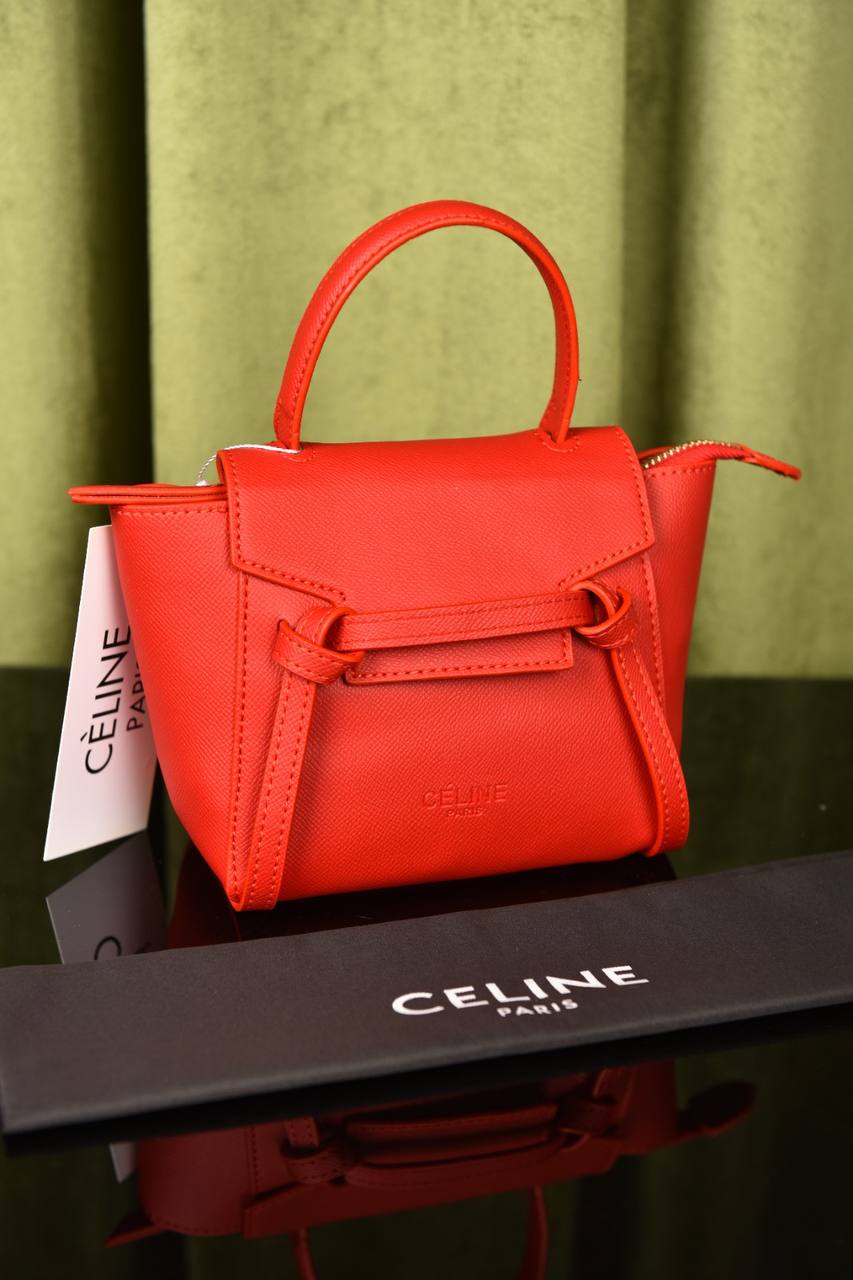 سيلين (15 لون) - Celine Nano Belt In Grained Calfskin