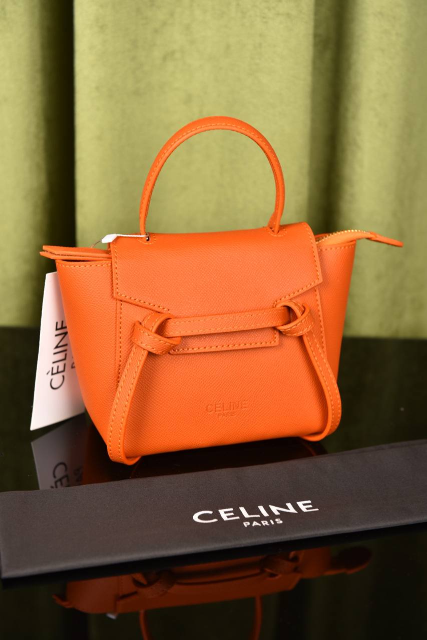 سيلين (15 لون) - Celine Nano Belt In Grained Calfskin