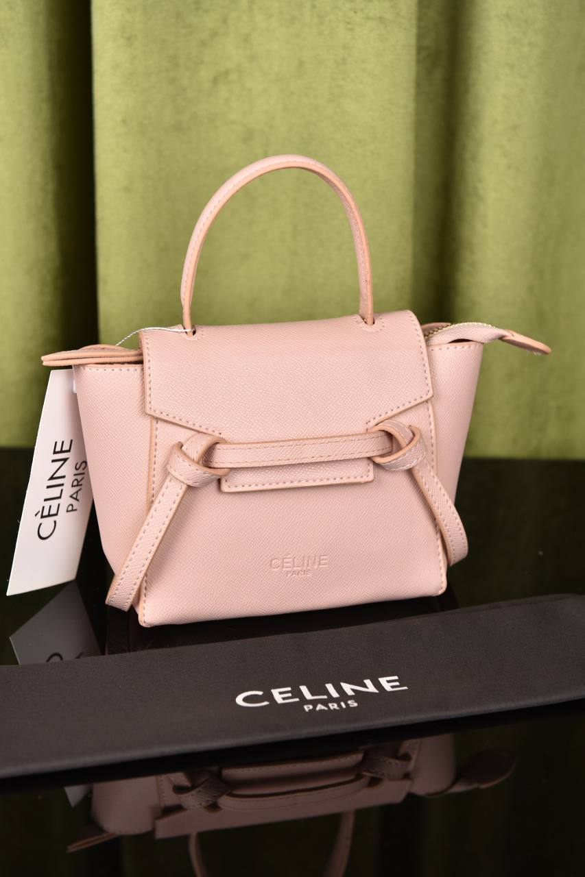 سيلين (15 لون) - Celine Nano Belt In Grained Calfskin