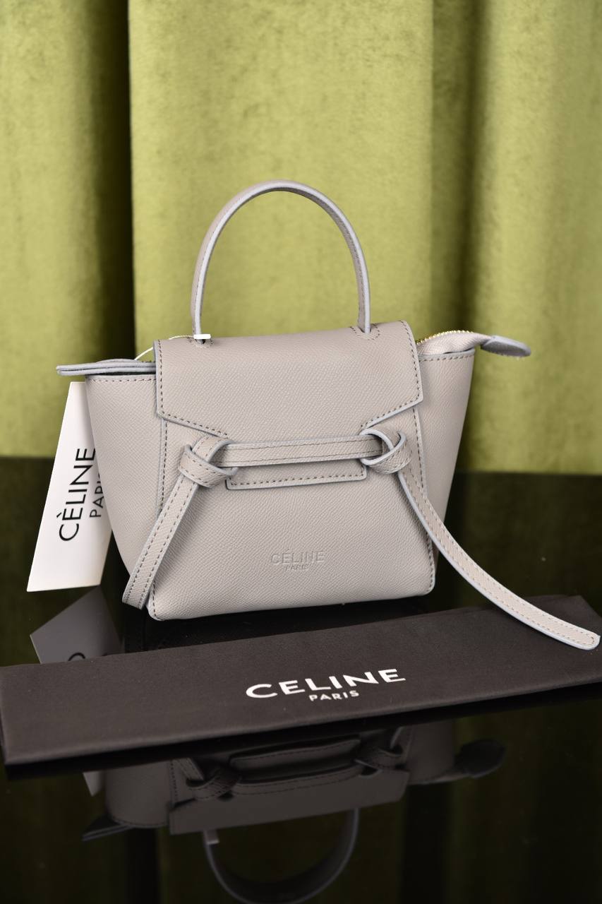 سيلين (15 لون) - Celine Nano Belt In Grained Calfskin