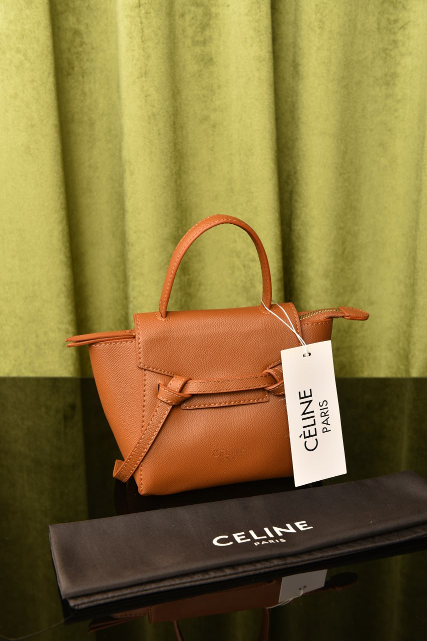 سيلين (15 لون) - Celine Nano Belt In Grained Calfskin