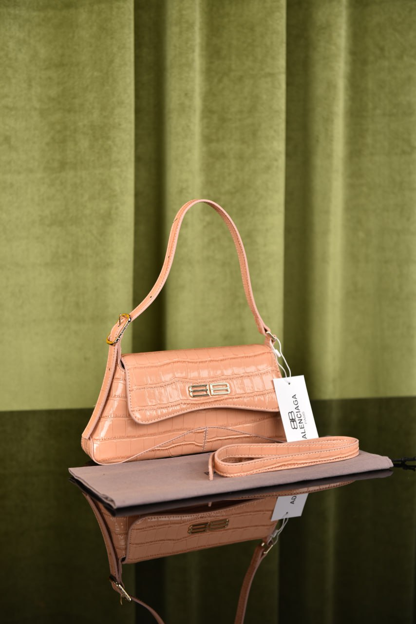 Balenciaga Small Flap Croco Leather