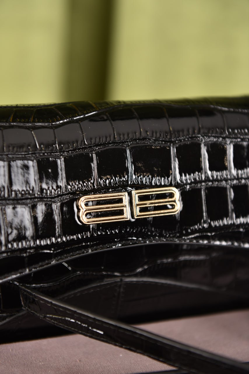 Balenciaga Small Flap Croco Leather