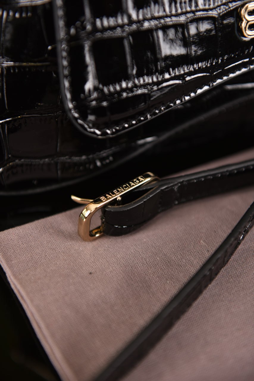 Balenciaga Small Flap Croco Leather