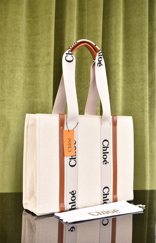 كلوي توت كبيرة (7 ألوان) - Chloe Woody Tote Large Bag