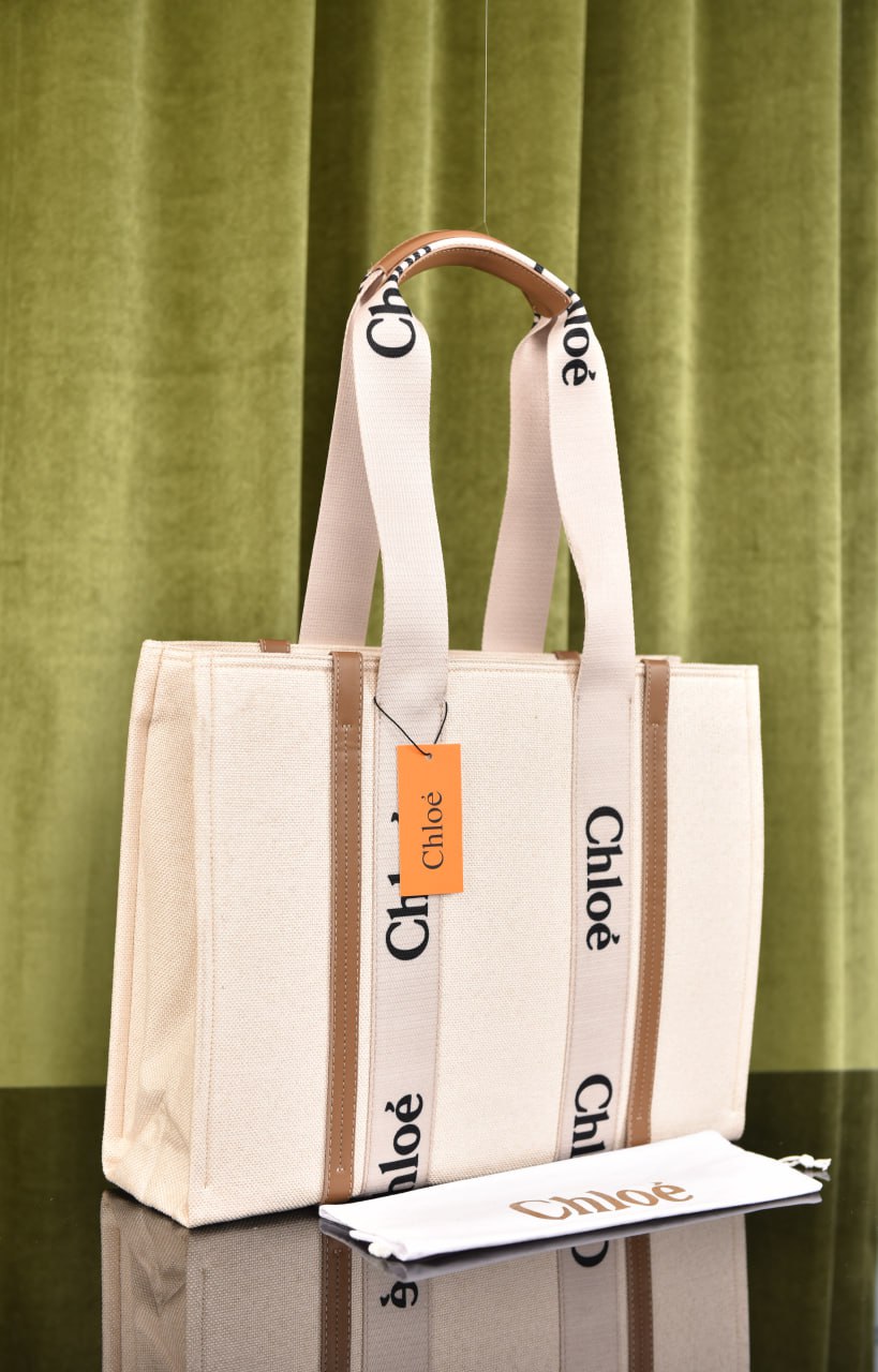 كلوي توت كبيرة (7 ألوان) - Chloe Woody Tote Large Bag