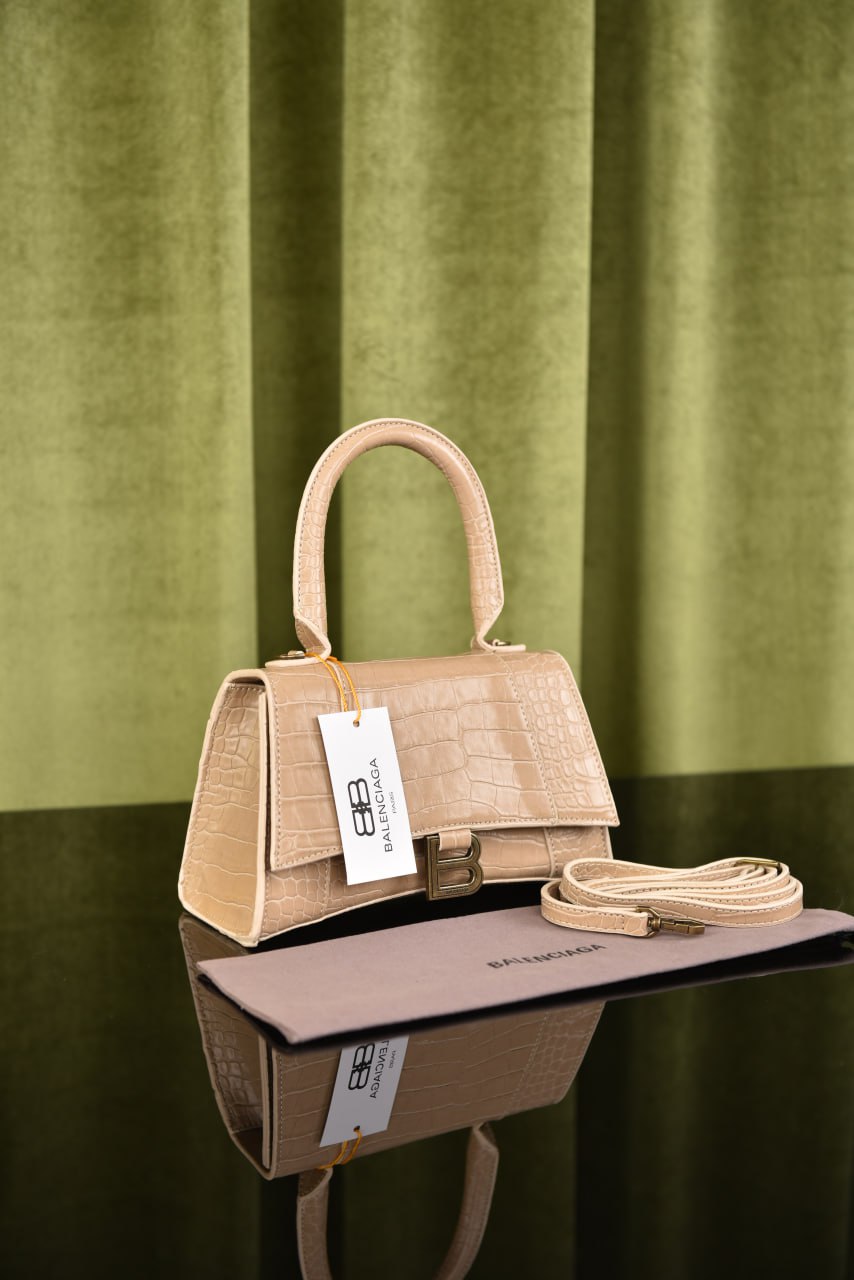 Balenciaga Hourglass Croco Leather
