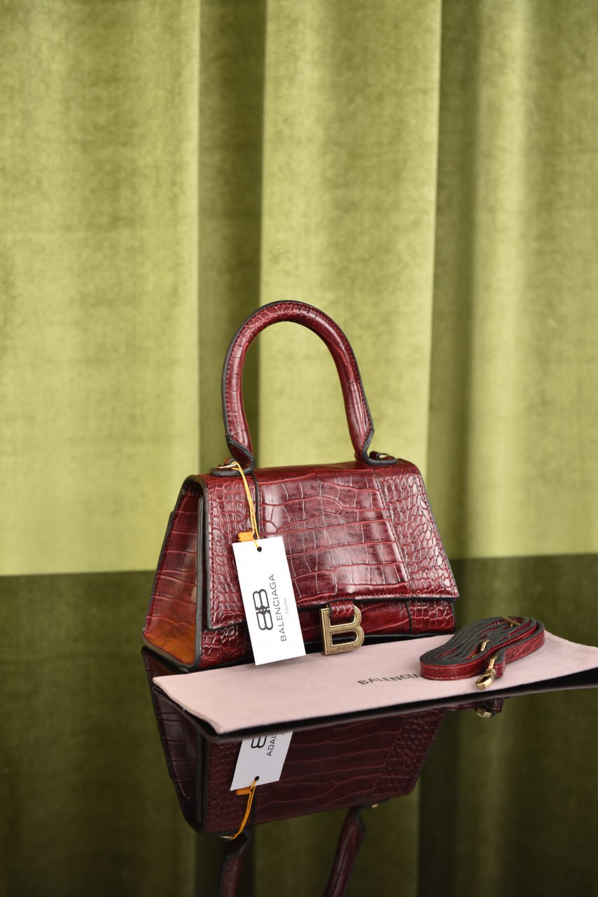 Balenciaga Hourglass Croco Leather