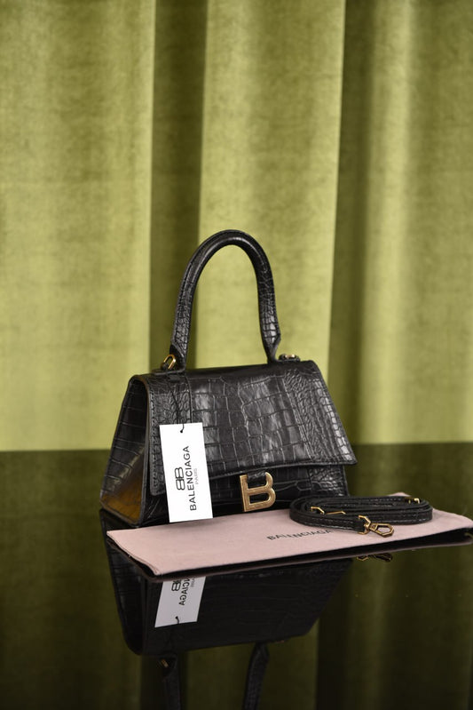 Balenciaga Hourglass Croco Leather