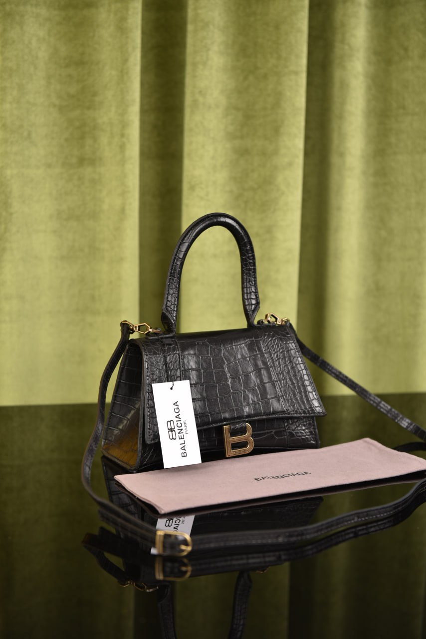 Balenciaga Hourglass Croco Leather