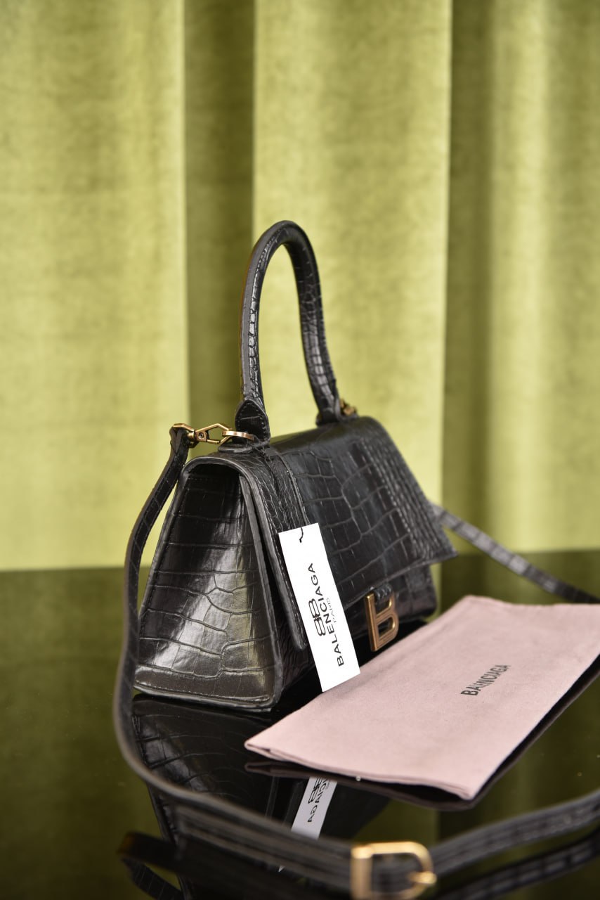 Balenciaga Hourglass Croco Leather