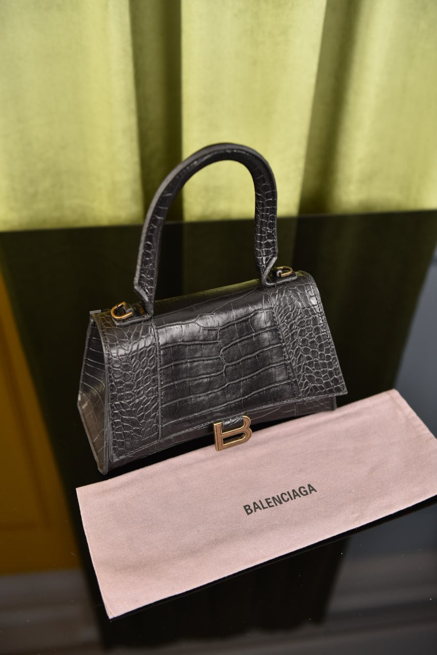 Balenciaga Hourglass Croco Leather